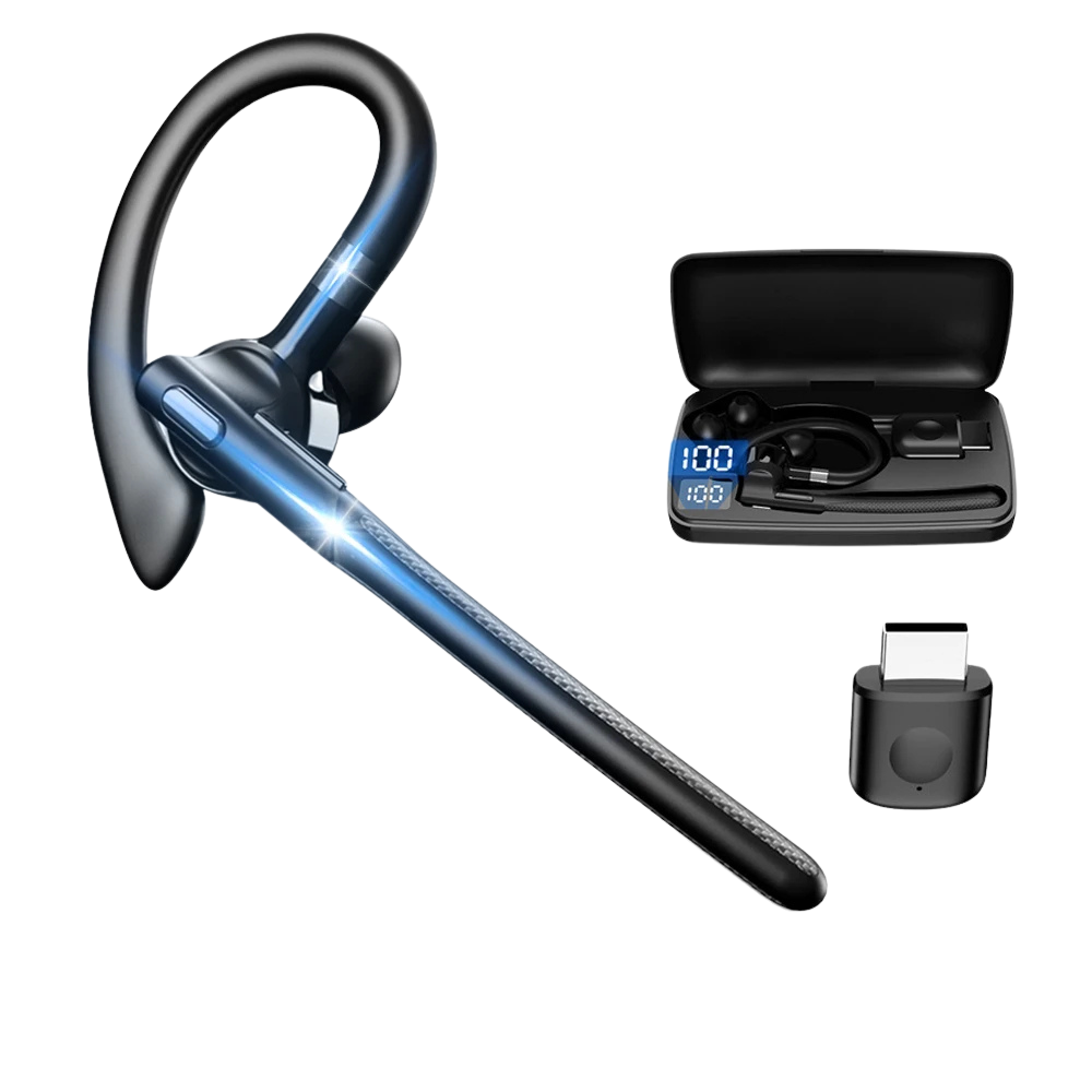 Wireless Bluetooth 5.4: Noise Cancelling Business Headset