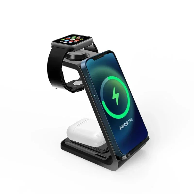 Fast 100W 3-in-1 Wireless Charger for iPhone & iWatch Fast Dock