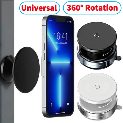 Vacuum Magnetic Magsafe Phone Holder - 360° Rotating Stand