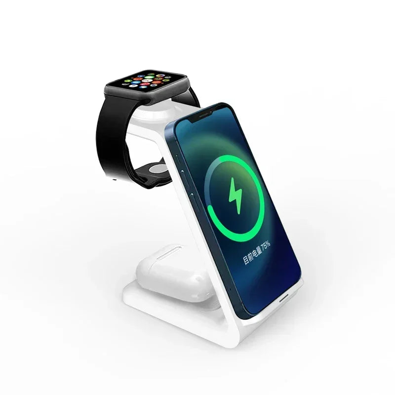 Fast 100W 3-in-1 Wireless Charger for iPhone & iWatch Fast Dock